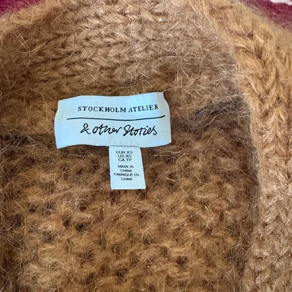 & Other Stories Warm Tan Cardigan - Picture 3 of 6